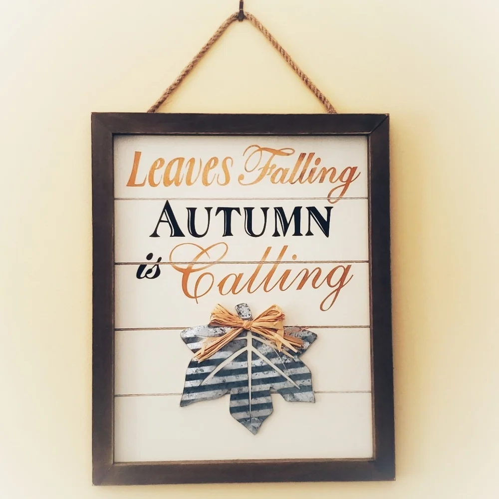 Autumn Mixed Media Wall Art NWT